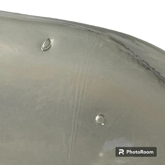 Pressed Glass Pastry Rolling Pin Removable Cork Clear Bubbles 30s or 40s - Picture 5 of 10